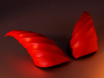 شاخ شیطان قرمز با طراحی خاص